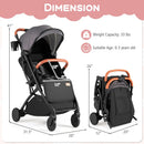 Lightweight Baby Stroller Compact Travel Stroller with One-Hand Folding by LJGDeals