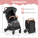 Lightweight Baby Stroller Compact Travel Stroller with One-Hand Folding by LJGDeals