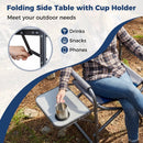 Lightweight Folding Camping Chair with Side Table by LJGDeals