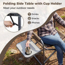 Lightweight Folding Camping Chair with Side Table by DirectDeals