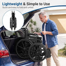 Folding Wheelchair for Adults with Swing-Away Footrest by LJGDeals