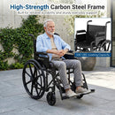 Folding Wheelchair for Adults with Swing-Away Footrest by DirectDeals
