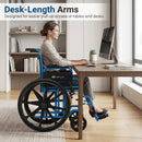 Folding Wheelchair for Adults with Swing-Away Footrest by LJGDeals