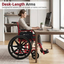 Folding Wheelchair for Adults with Swing-Away Footrest by LJGDeals