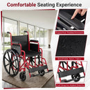 Folding Wheelchair for Adults with Swing-Away Footrest by DirectDeals