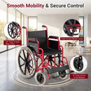 Folding Wheelchair for Adults with Swing-Away Footrest by DirectDeals