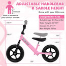 Lightweight Toddler Balance Bike No Pedal Training Bicycle by LJGDeals