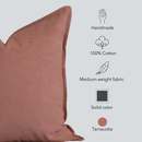 Gávea Solid Color Pillow Cover | Terracotta by Apartment No.3