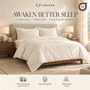 100% Cotton Duvet Cover Set, Cream - Classic Hotel Collection