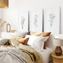 Boho Botanical Art Prints | Set of 3 Green Leaves by Wall Art Set