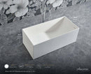 Linea Freestanding Solid Surface Bathtub