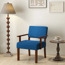 Linen Accent Chair Living Room Chair with Soft Padded Seat and Backrest by LJGDeals