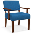Linen Accent Chair Living Room Chair with Soft Padded Seat and Backrest by LJGDeals