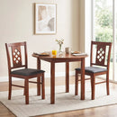 Upholstered Dining Chairs Set of 2 with Wood Frame by LJGDeals