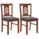 Upholstered Dining Chairs Set of 2 with Wood Frame by LJGDeals