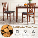 Upholstered Dining Chairs Set of 2 with Wood Frame by LJGDeals