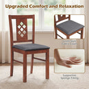 Upholstered Dining Chairs Set of 2 with Wood Frame by LJGDeals