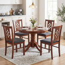 Upholstered Dining Chairs Set of 4 with Wood Frame by DirectDeals