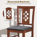 Upholstered Dining Chairs Set of 4 with Wood Frame by DirectDeals