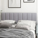 Linen Upholstered Headboard with Solid Wood Legs and Adjustable Width by LJGDeals