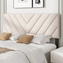 Linen Upholstered Headboard for Full and Queen Size Bed Frames by LJGDeals
