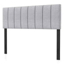 Linen Upholstered Headboard with Solid Wood Legs and Adjustable Width by LJGDeals