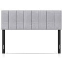Linen Upholstered Headboard with Solid Wood Legs and Adjustable Width by LJGDeals