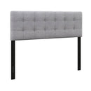 Linen Upholstered Headboard with Solid Rubber Wood Legs by LJGDeals