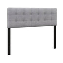 Linen Upholstered Headboard with Solid Rubber Wood Legs-Beige by DirectDeals
