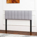Linen Upholstered Headboard with Solid Wood Legs and Adjustable Width by LJGDeals