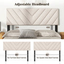 Linen Upholstered Headboard for Full and Queen Size Bed Frames by LJGDeals