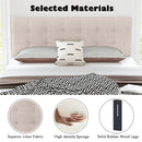 Linen Upholstered Headboard with Solid Rubber Wood Legs by LJGDeals