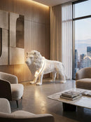 Lion Statue Floor Lamp