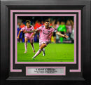 Lionel Messi Game-Winning Goal in MLS Debut Inter Miami CF 8x10 Framed Soccer Photo by Dynasty Sports & Framing