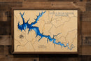 Little Bear Creek Reservoir in Franklin County, Alabama by Horn Dog Maps