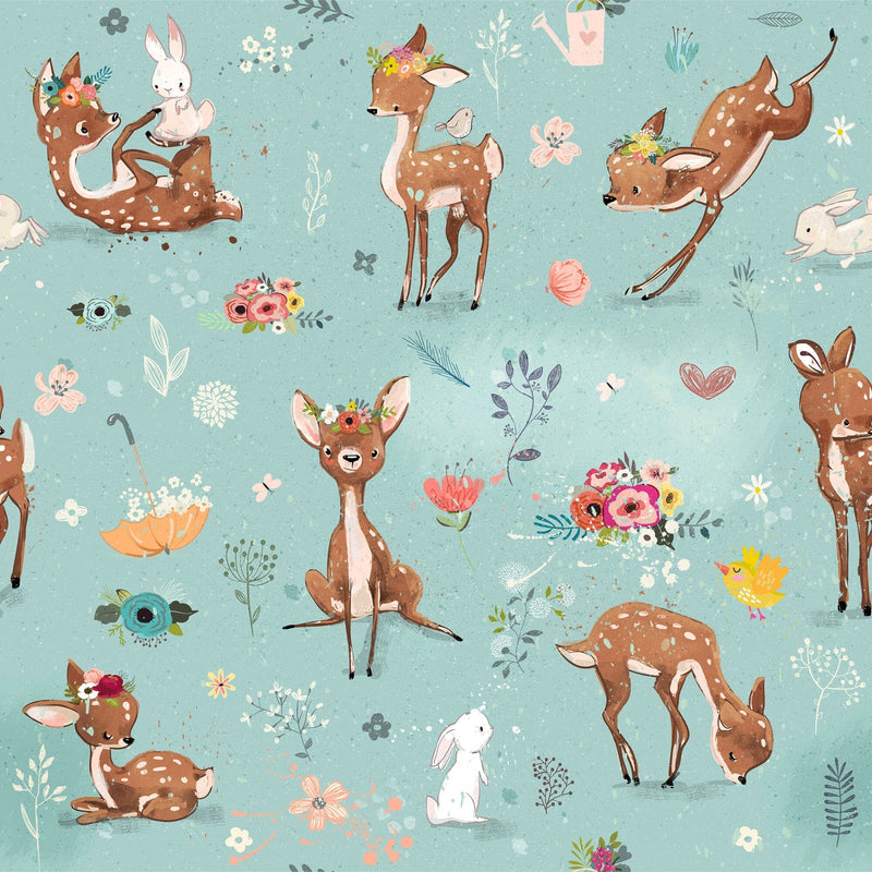 Deer Fawn Wallpaper Peel and Stick