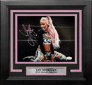 Liv Morgan in Action Autographed Framed WWE Wrestling Photo by Dynasty Sports & Framing