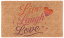 Live Laugh Love Coir Mat