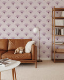 Light Pink Coquette Preppy Bow Fan Wallpaper