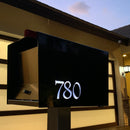 The Original UptownBox in JET BLACK - Modern Mailbox
