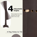 Lockable Mirrored Jewelry Cabinet with Stand and Led Lights-Brown by LJGDeals