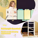 Twin Size Loft Bed Playhouse Bed Frame with Tower Tent and 3 Storage Pockets by LJGDeals