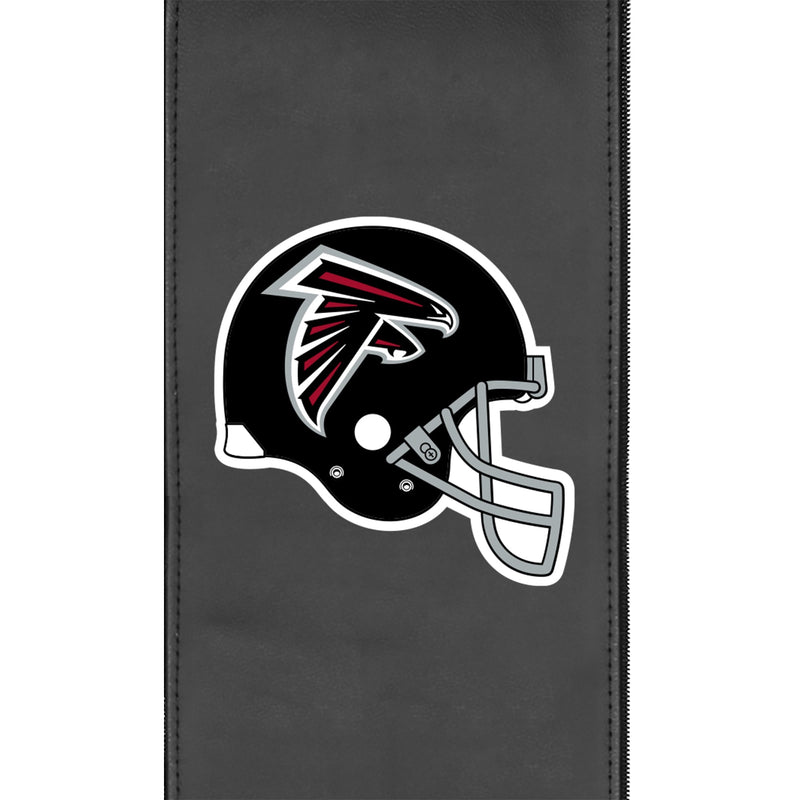 Silver Club Chair with Atlanta Falcons Helmet Logo