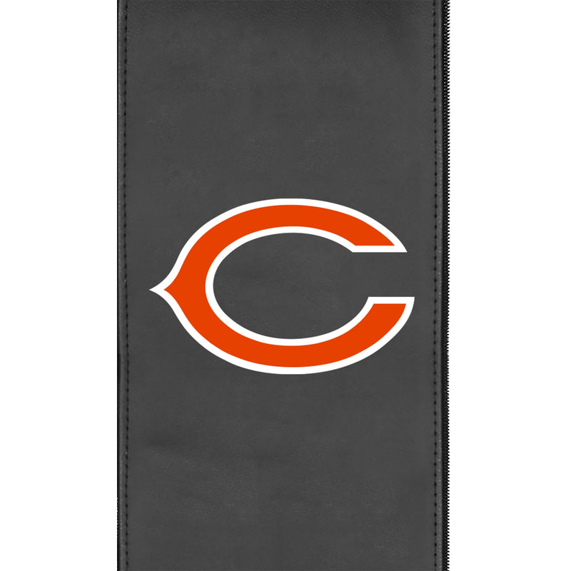 Silver Club Chair with  Chicago Bears Primary Logo