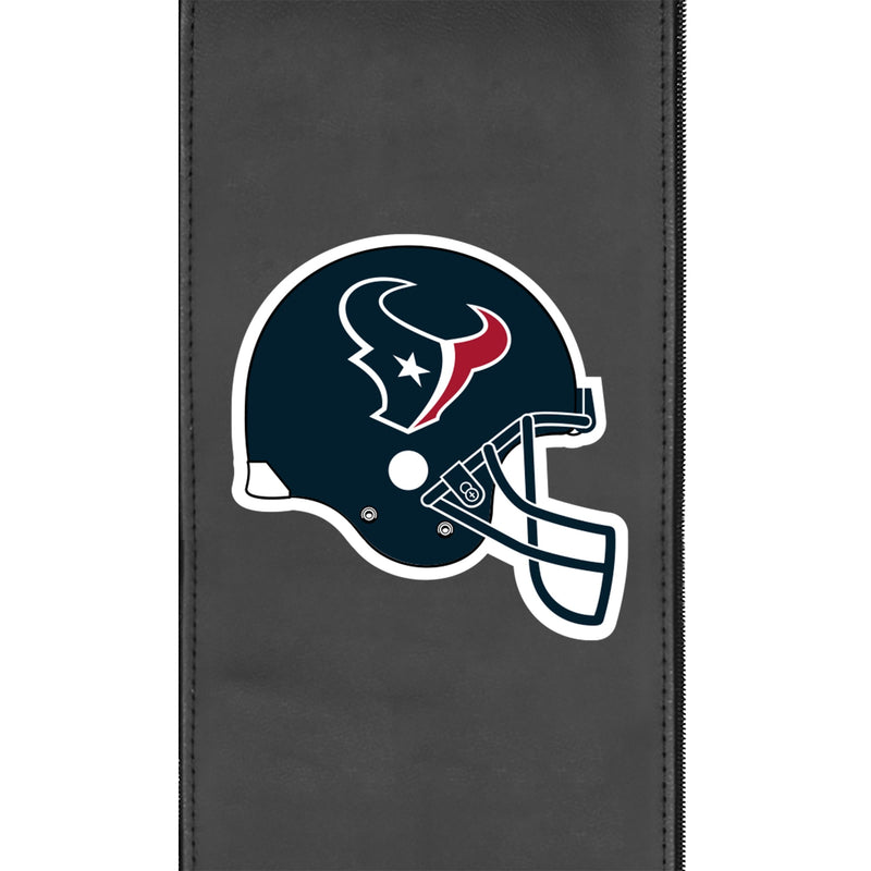 Silver Sofa with  Houston Texans Helmet Logo