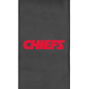Silver Loveseat with  Kansas City Chiefs Secondary Logo
