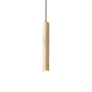 Long Cylinder Travertine Pendant Lamp