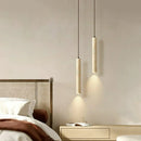 Long Cylinder Travertine Pendant Lamp