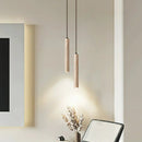 Long Cylinder Travertine Pendant Lamp