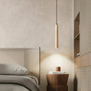 Long Cylinder Travertine Pendant Lamp